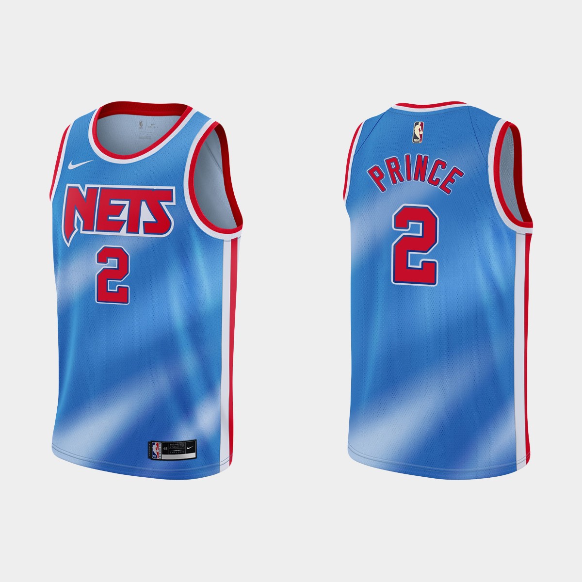 Men's Brooklyn Nets #2 Taurean Prince Blue NBA 2020-21 Dri-FIT Hardwood Classic Stitched Jersey